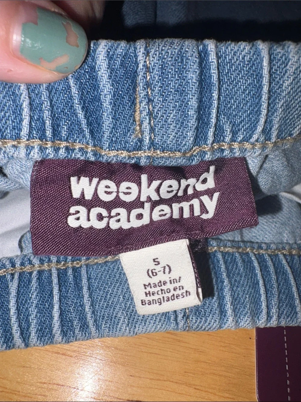 🎉4 for $20 NWT Weekend Academy Girls Pull-On Jean Shorts